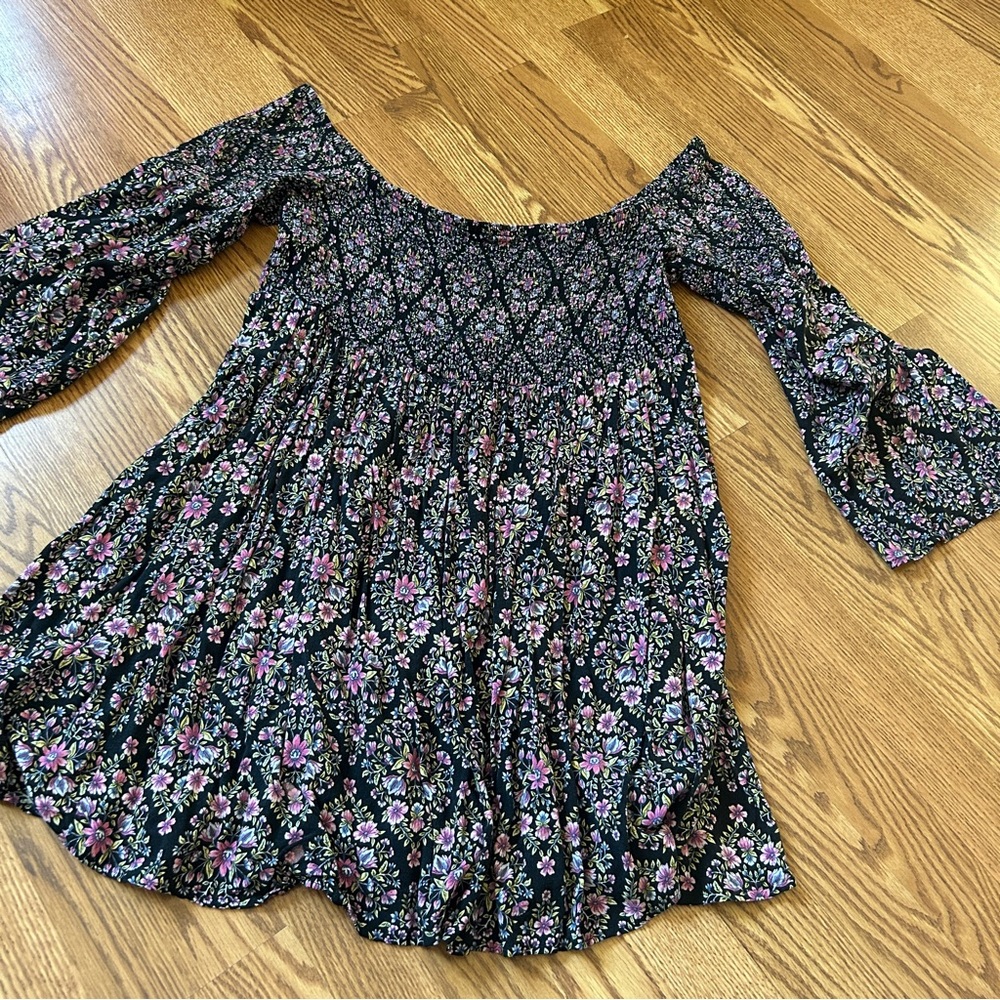TORRID floral bel sleeve dress